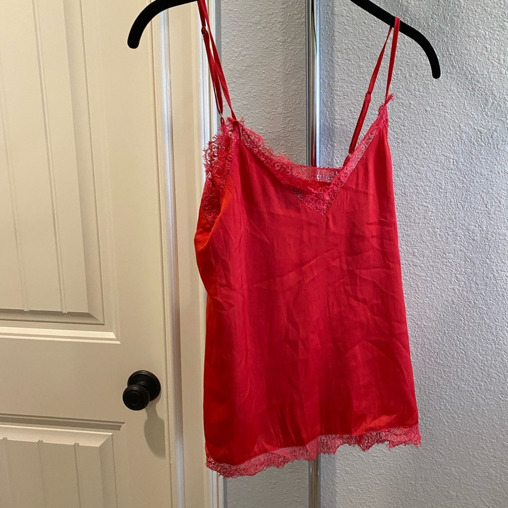 Lulus red lace tank